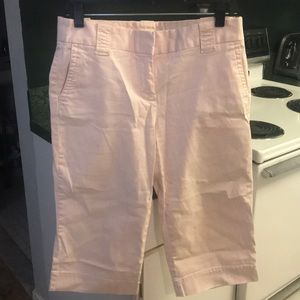 J.Crew Chino Pale Pink Capris